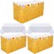 4 Pack Luau Grass Table Skirt, 108 x 30 Inch,Yellow Table Skirt 53.94 x 72 Inch R